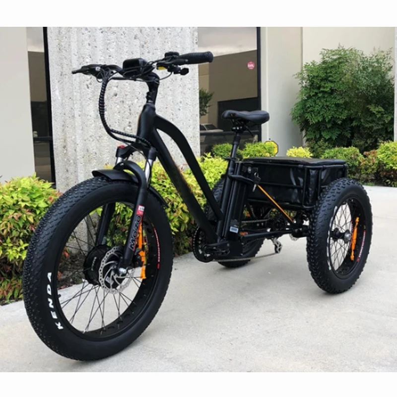 

48V500W bafang front drive motor 3 wheel cargo bike electric tricycles