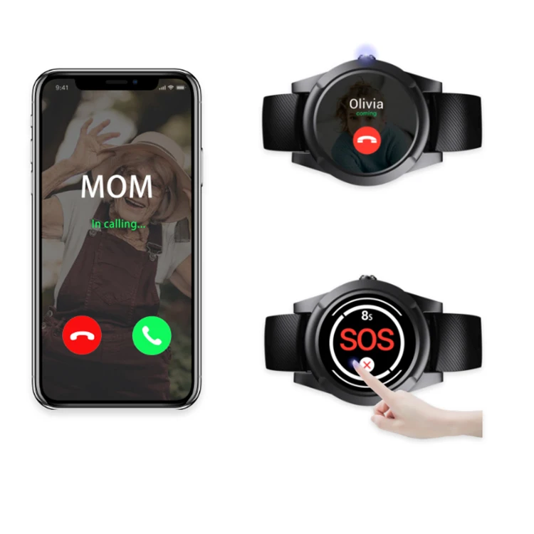 

Private Label Personal Emergency Response Device SOS Watch EV-05 Emergency Watch