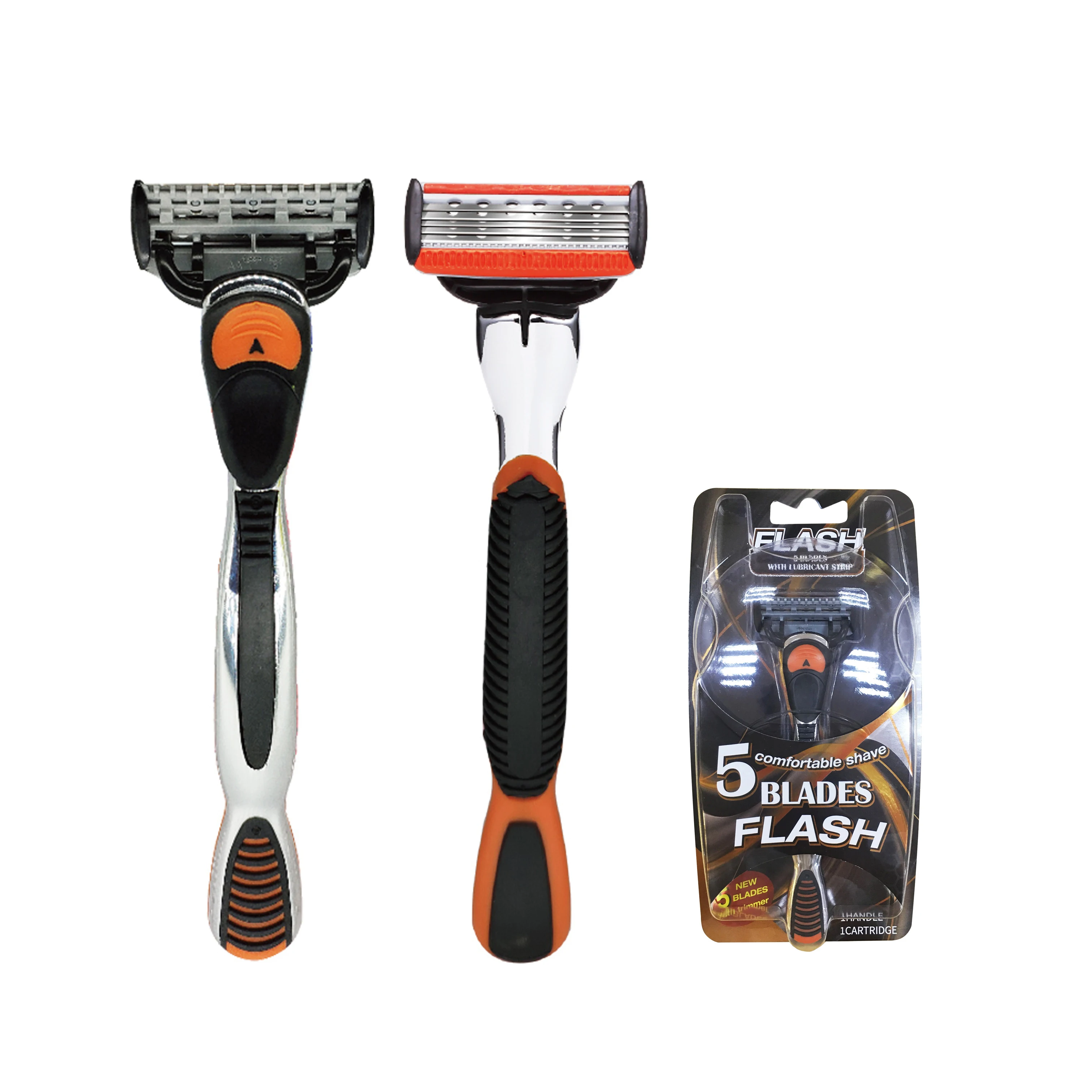 

5 blade professional factory trimmer blade metal handle shaving razor