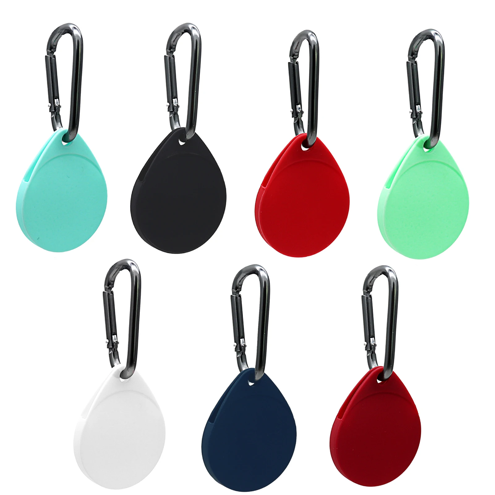 

USLION 2021 Low price high quality colorful TPU case silica silicone loop for airtag apple dog airtags, Black red light green navy blue mint wine red white