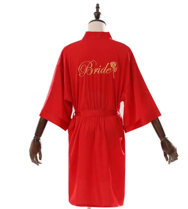 

lace silk personalized bride robe satin women wedding Wholesale Bridal Shower Bride and Bridesmaid Robes