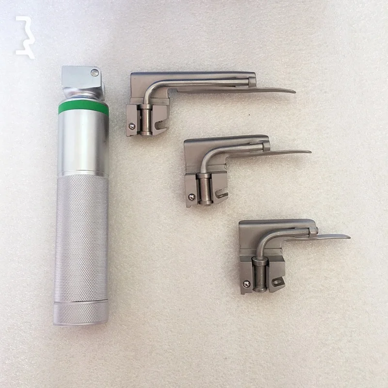 Laryngoscope Set Fiber Optic Illumination Intubation For Infant Child