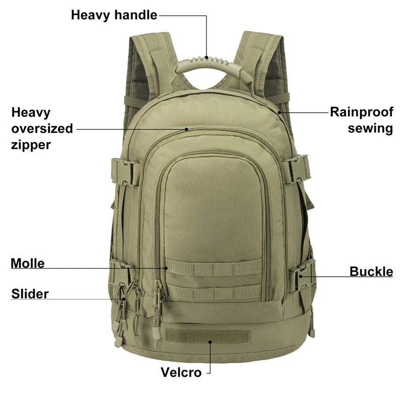 

Mochila militar OD green military backpack with waterproof Tactical backpack Hunting backpack