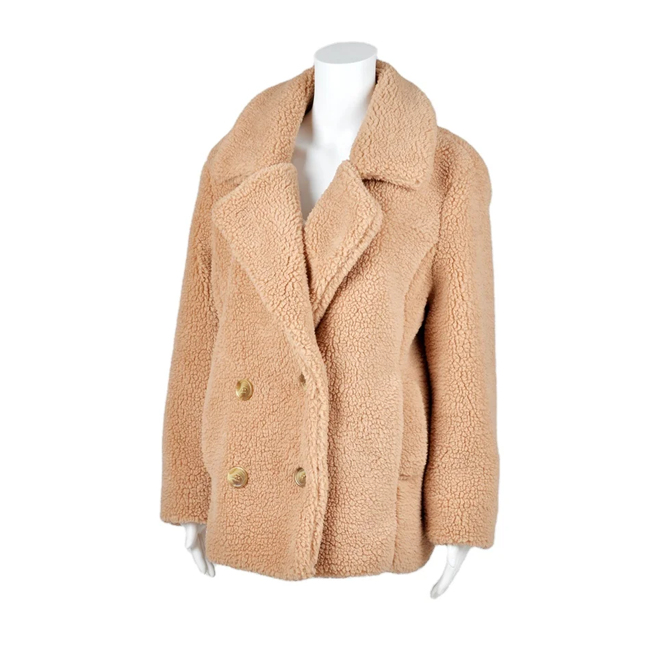 

High Quality Women Oversize Teddy Jacket Coat Ladies Lamb Faux Fur Coat
