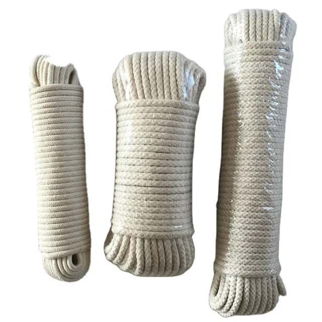 1/4 Inch 100ft Cotton Clothesline Reinforced With Polypropylene Core