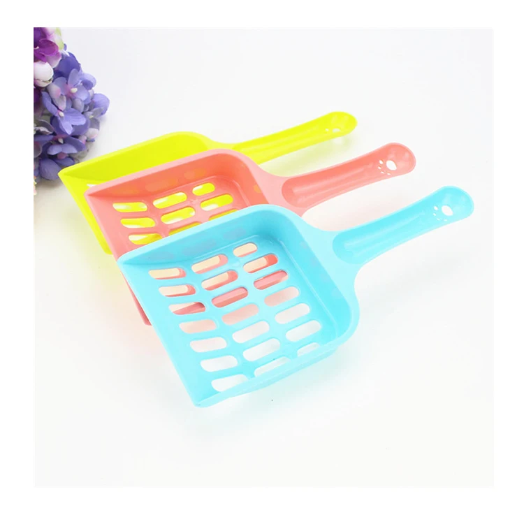 

Multi Color Plastic Cat Litter Scoop Shovel, Easy and Quick to Clean Up, Pink, fluorescent green, blue