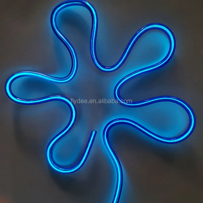 DIY Neon Sign illuminate design bendable ultra thick bright neon effect EL wire Static slow flash fash