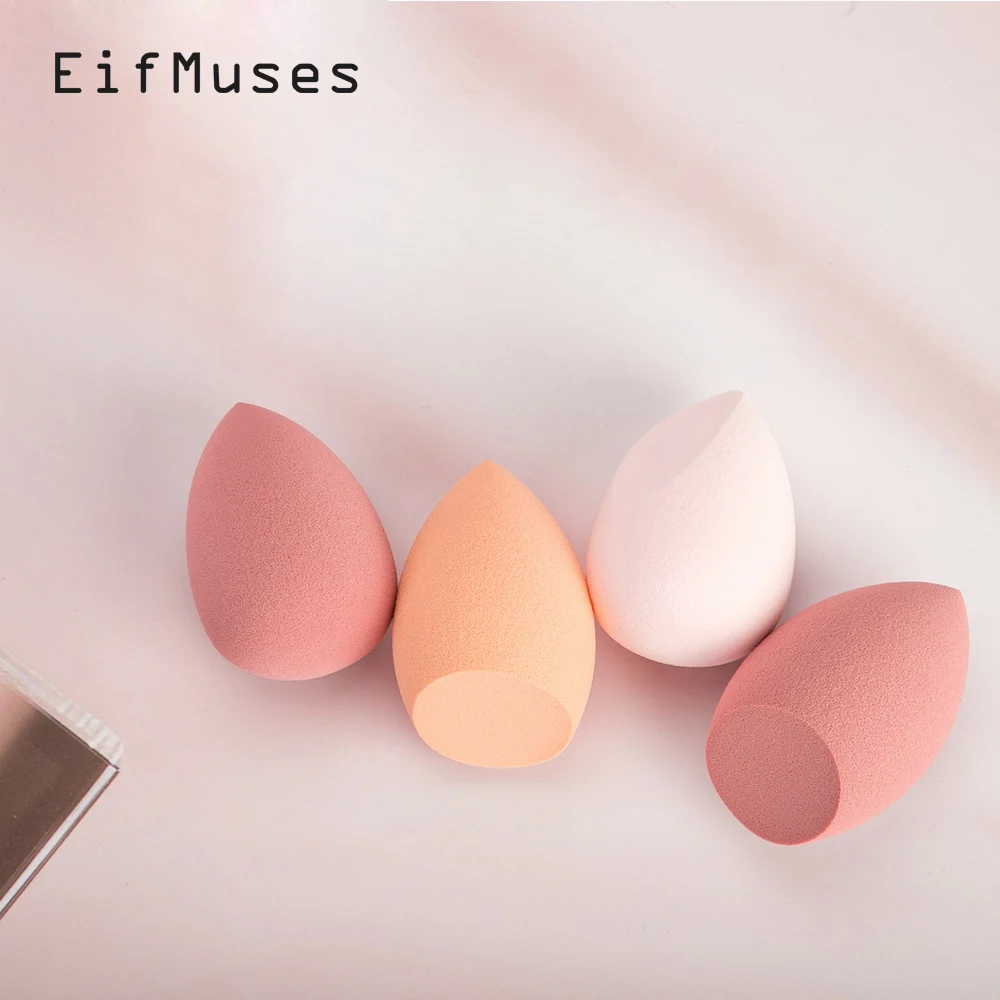 

New Beauty Egg Set Gourd Water Drop Puff Makeup Puff Set Colorful Cushion Sponge Egg Tool Wet and Dry Use Makeup, Customized color