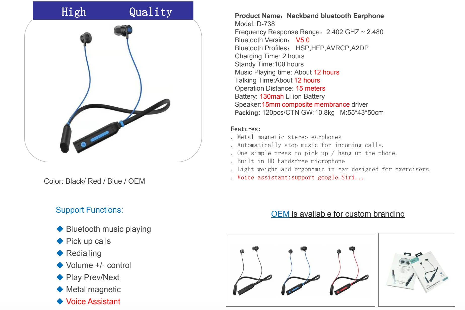 Mobile Accessories 2023 Boat Earphones Portable Neckband V5.3 Stereo