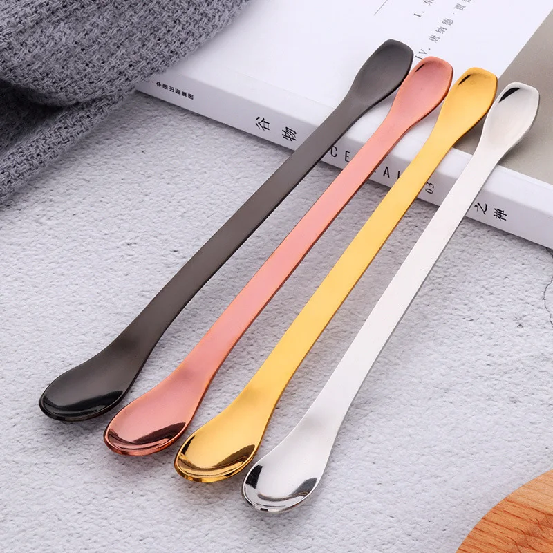 

Amazon Hot Sale Kitchen Tools 2.5ml-5ml Double Heads Long Stainless Steel Spoons Measuring Spoon, Customized