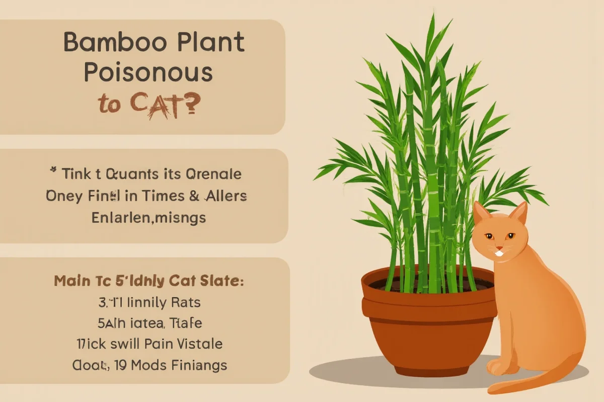 is a bamboo plant poisonous to cats