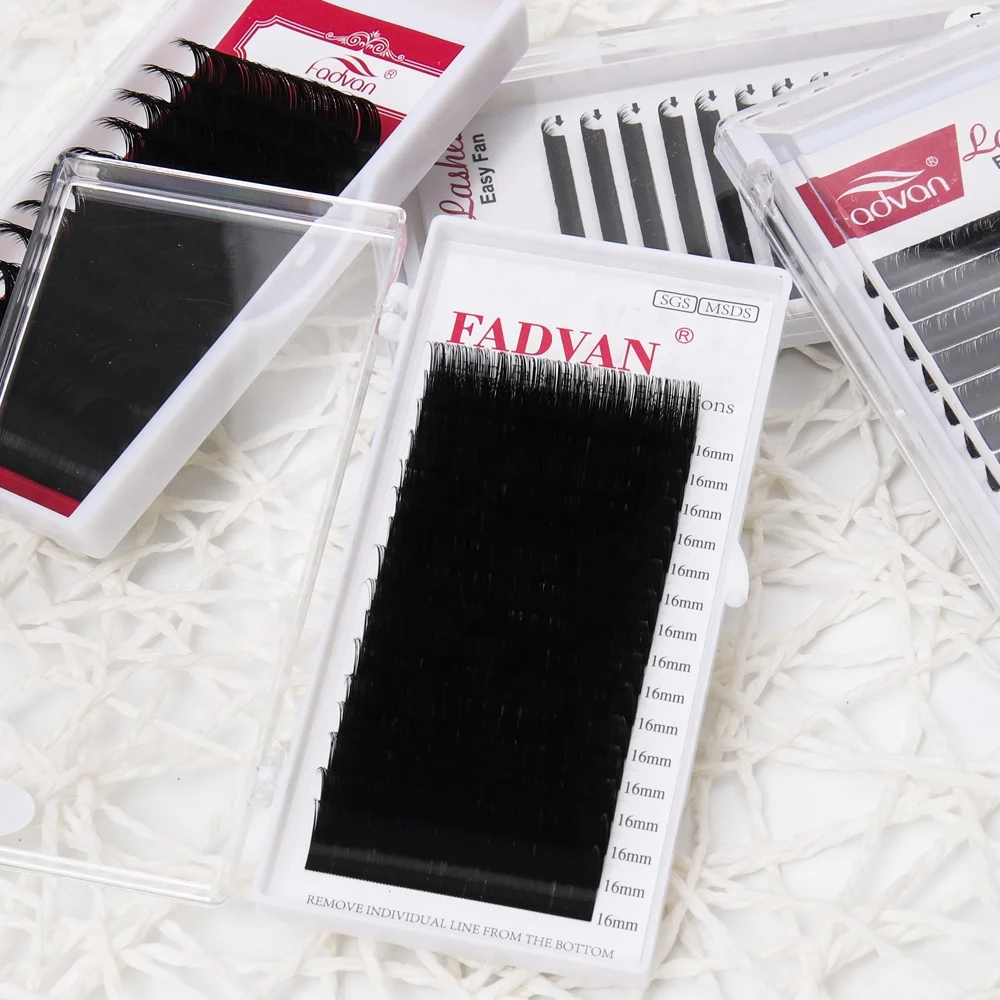 

Fadvan Classic Lashes Handmade Russian Volume Eyelashes Individual Eyelash Extensions Siberian Mink Lash Tray Extension