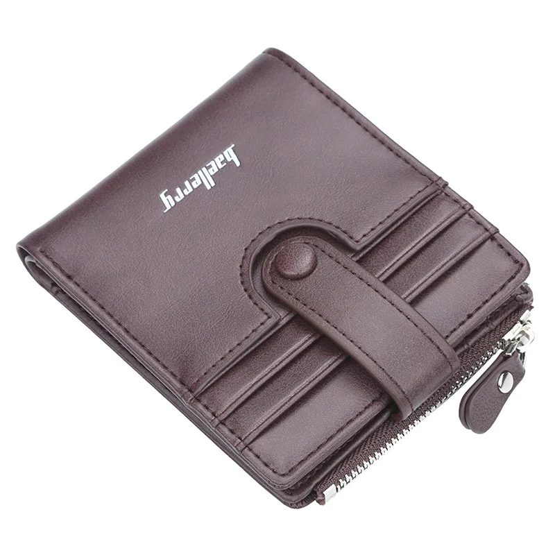 

2021 Baellerry new arrival Men's Korean Card waller Driving License card bag coin wallet zipper wallet, Black /coffee/brown