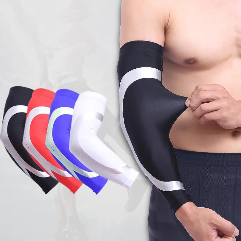 

Men Women Arm Sleeves Protective Running Cycling Arm Cover Basketball Elbow Pad Fitness Outdoor Sports Warmer