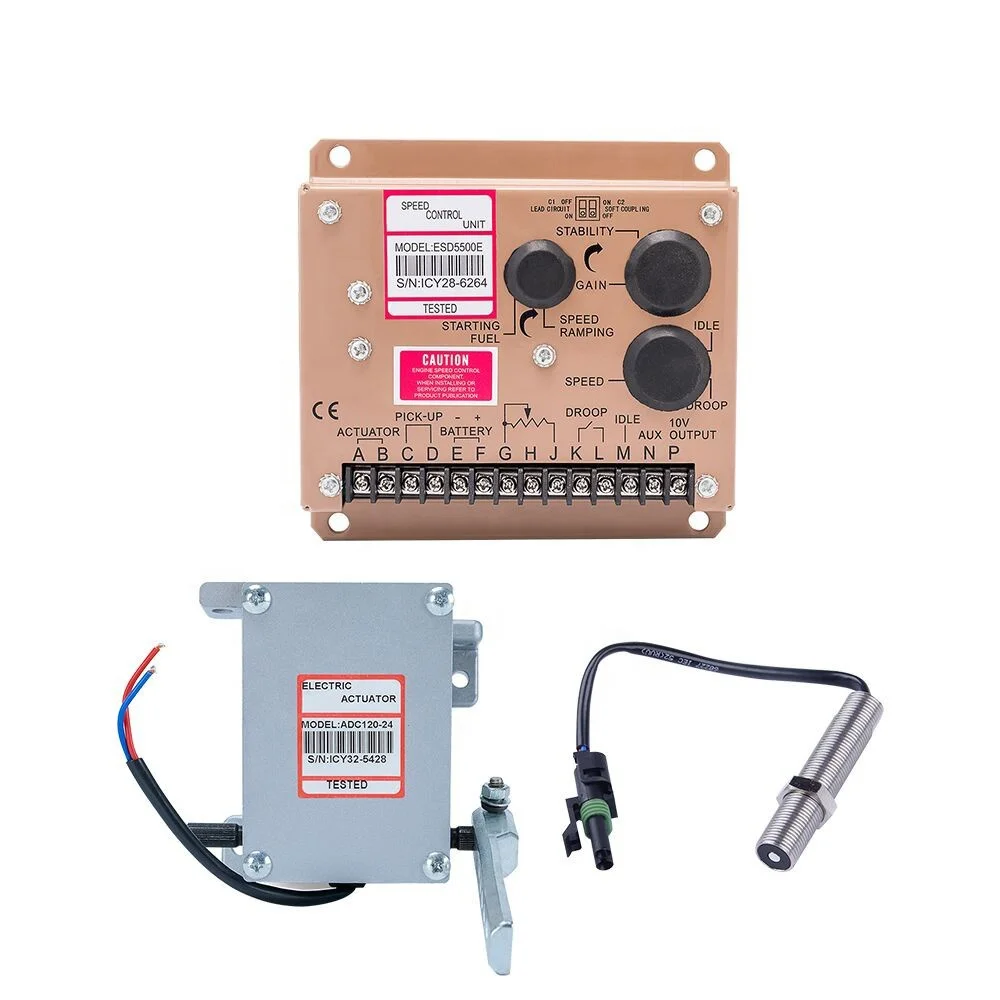

Diesel generator ADC120 12V 24V Sensor 3034572 Speed Controller Governor Control Unit ESD5500E Electric linear Actuator