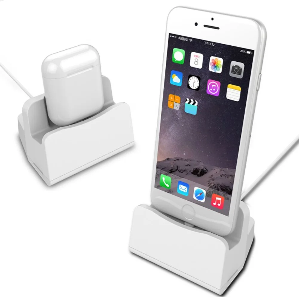 

For Airpods Charging Stand, Charging Dock Station for iPhone, White