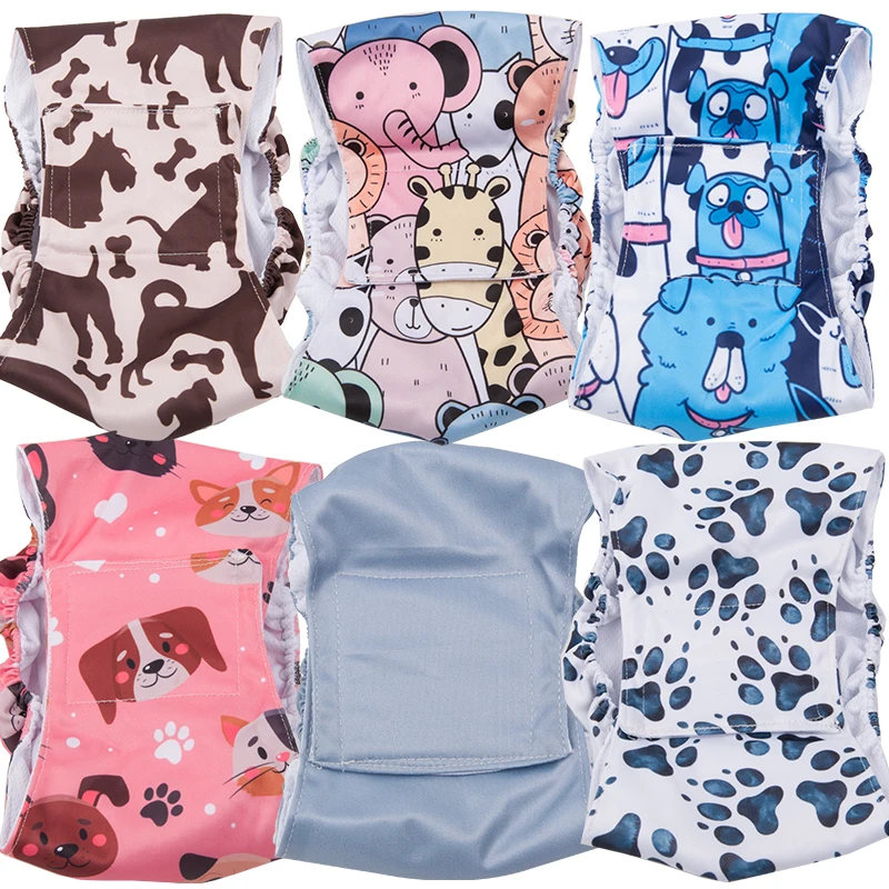 

COLLABOR Yiwu 100%TPU Resealable Dog Diaper 2021 New Design Free Sample Pet Dog Diapers Dog Belly Diaper, Solid, print, digital print