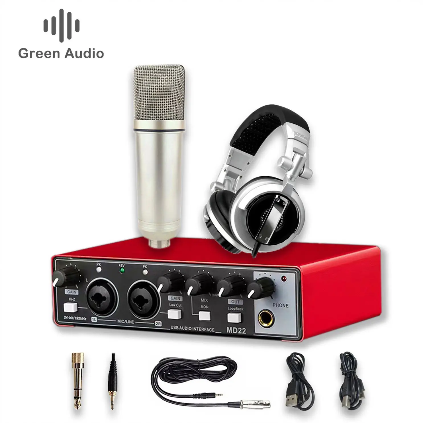 

GAX-MD22P Large Condenser Microphone Creative Sound Card With Great Price