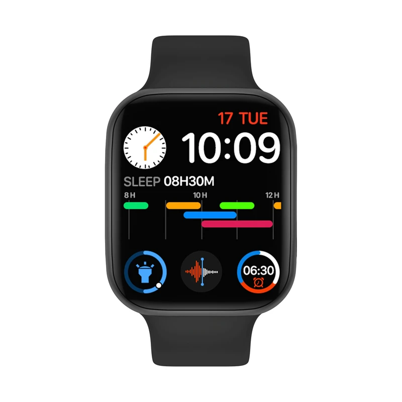 

OK3 New iwo sport smartwatch 1.75inch screen Waterproof Heart Rate Monitor Fitness Tracker wireless charger Smart watch for men, Black pink blue