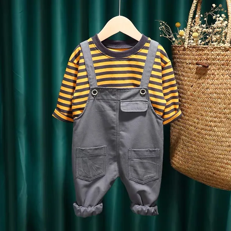 

Infant Boys Long Pants Denim Overalls Dungarees Kids Baby Boy Jeans Jumpsuit Clothes Clothing Outfits Trousers, Pic shows