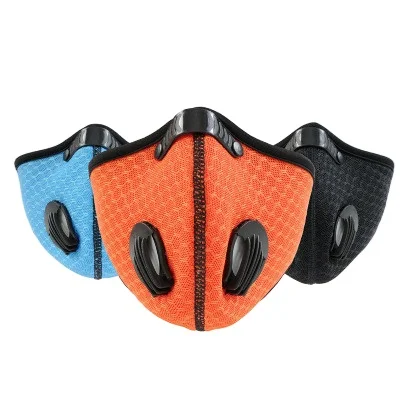 

high quality sell breathable cycling neoprene activated carbon filter outdoor Cubrebocas deportivo bicycle face mouth shield, As picture