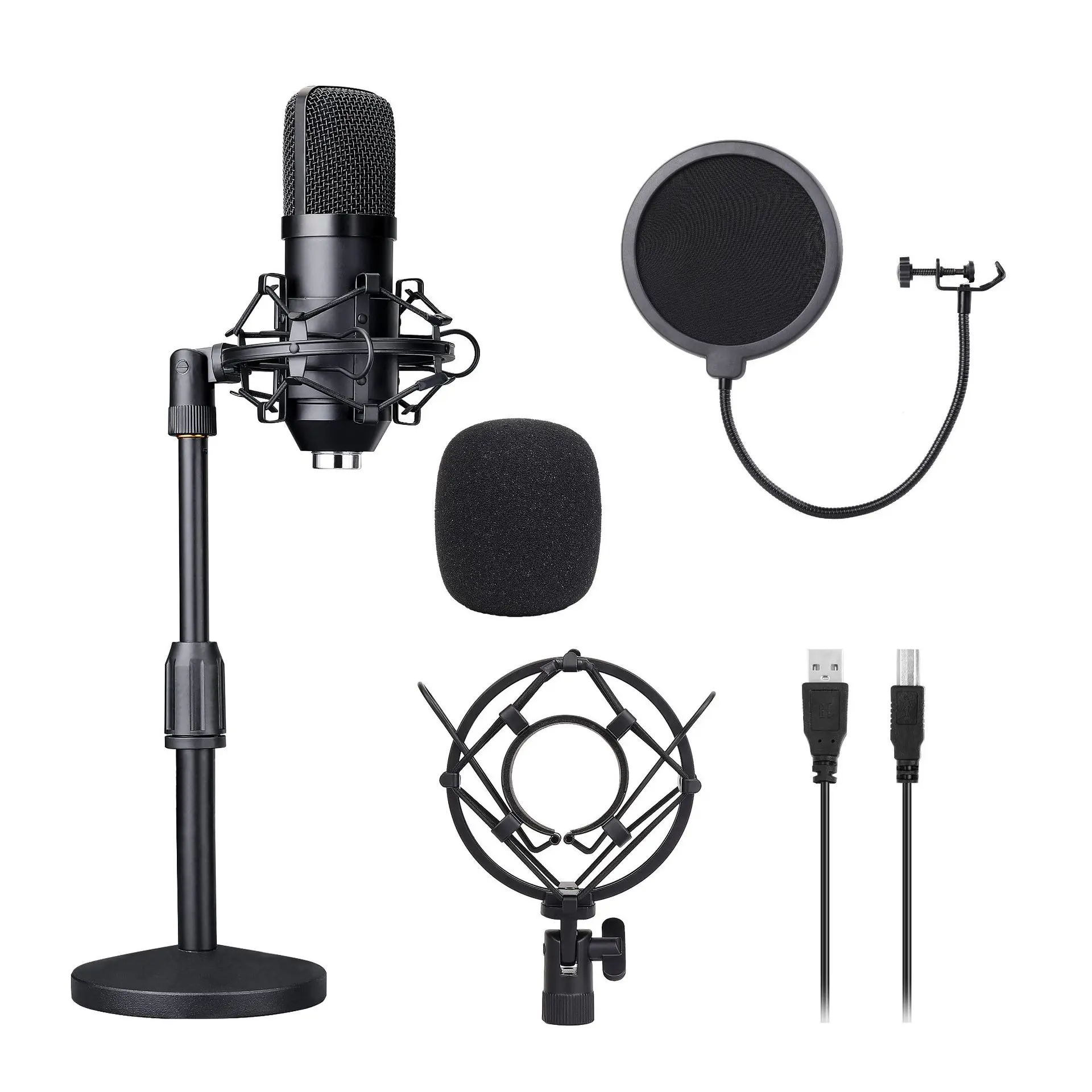 

podcast pc recording tube Condenser Studio Usb Microphone for computer