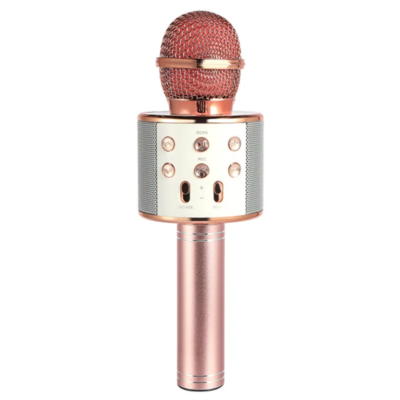 

Wireless audio mobile phone microphone handheld microphone portable singing microphone KTV support OEM, Black, gold, rose gold