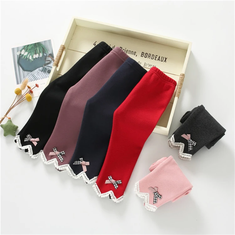 

Wholesale winter kids legging girls baby leggings with fleece, As picture