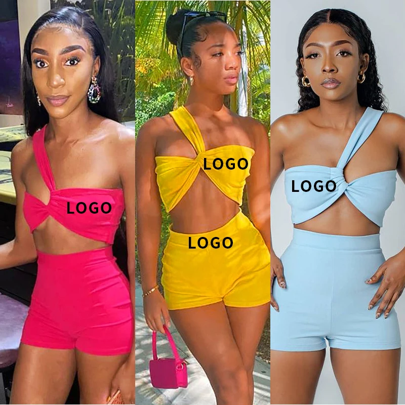 

XLL-2021 crop top high waist bodycon club outfits clothes 2 piece set women sexy