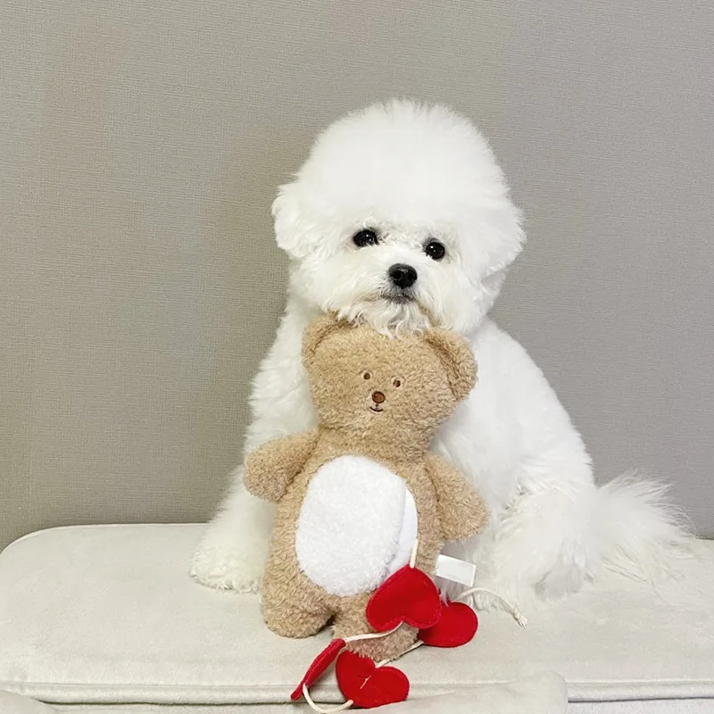 

2021 new hot sale bear interactive slow food toy cute pet dog toy