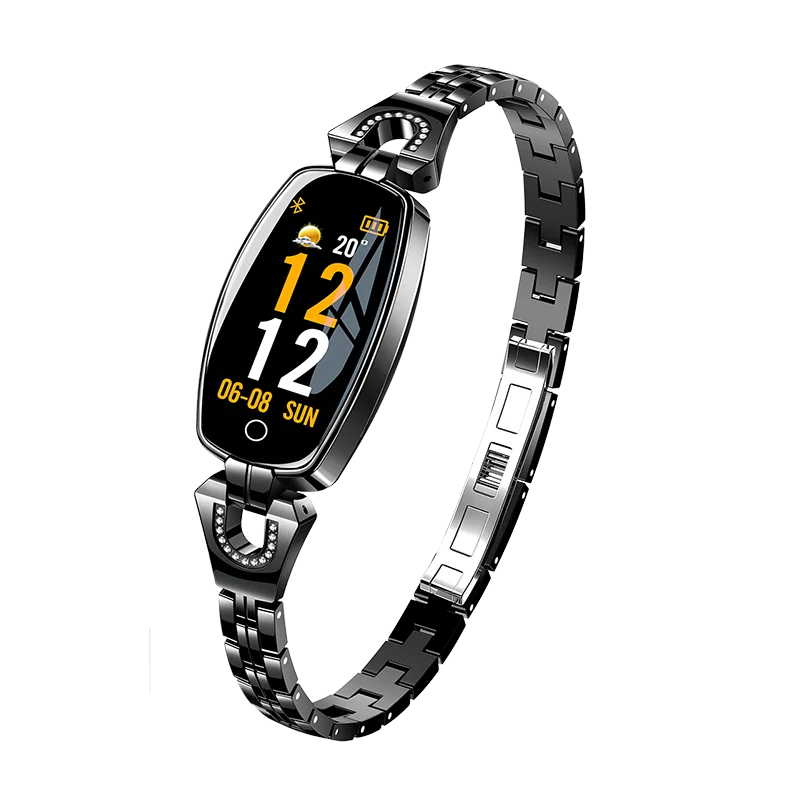 Luxury Women Bracelet H8 Fashion Fitness Tracker Health Waterproof Product Wristband H8 and Heart Rate Sphygmomanometer