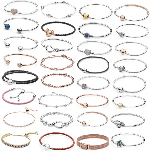 

wholesale 1:1 High quality 925 Sterling Silver Bracelet Charm Jewelry Suitable For Pan charms Bracelet