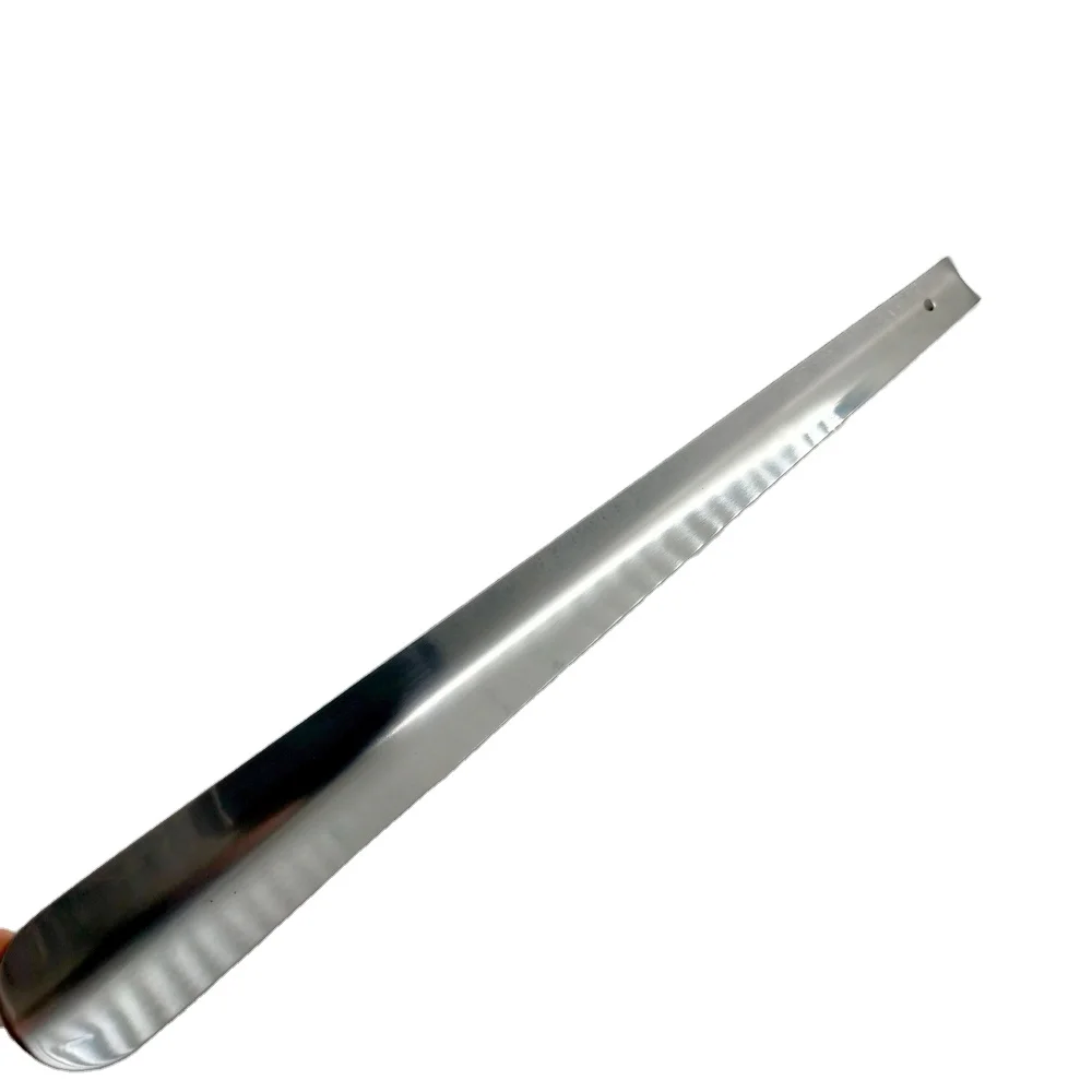 

Good quality custom logo durable stainless long shoe horn for sale, Silver