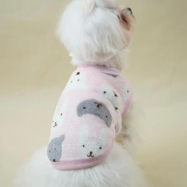 

2021 chinese crested dog clothes Cartoon Rabbit Print Dog Tank rabbit shirts