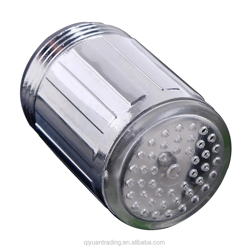 Luminous Light-up LED Water Faucet Shower Tap Basin Water Nozzle Bathroom 