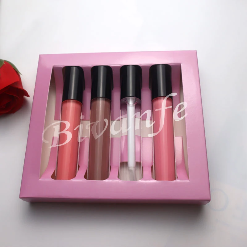 

custom logo gift vegan nude private label organic 12 colors lipgloss set