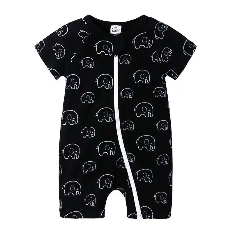 

Solid Comfortable Summer Clothes Floral Boy Girl Baby Rompers Wholesale Short Sleeve Baby Bodysuit 95% Cotton for Winter Unisex, Customized color