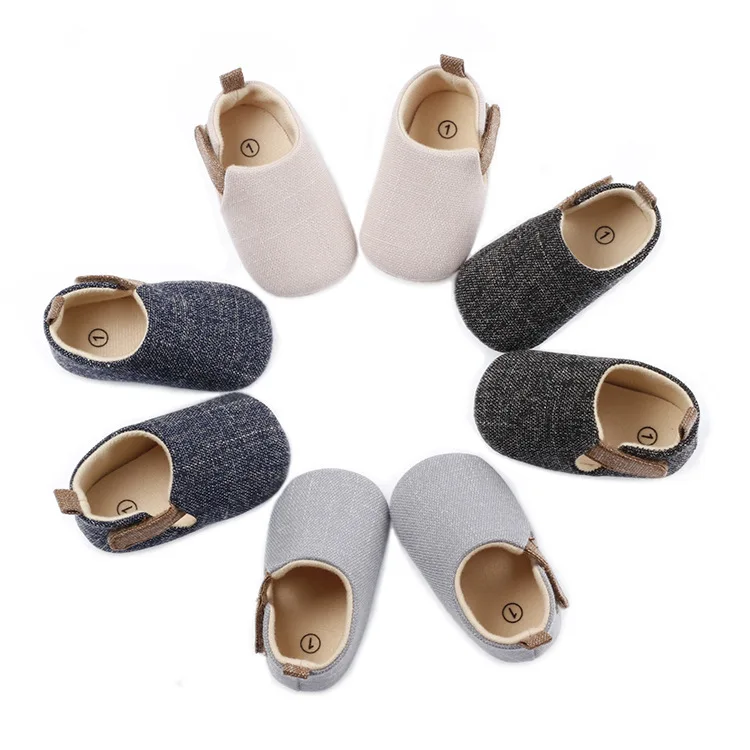 

Casual Fashion Spring and Autumn Linen Retro Unisex Baby Walking Shoes