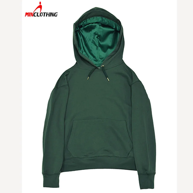 hoodie with satin hood