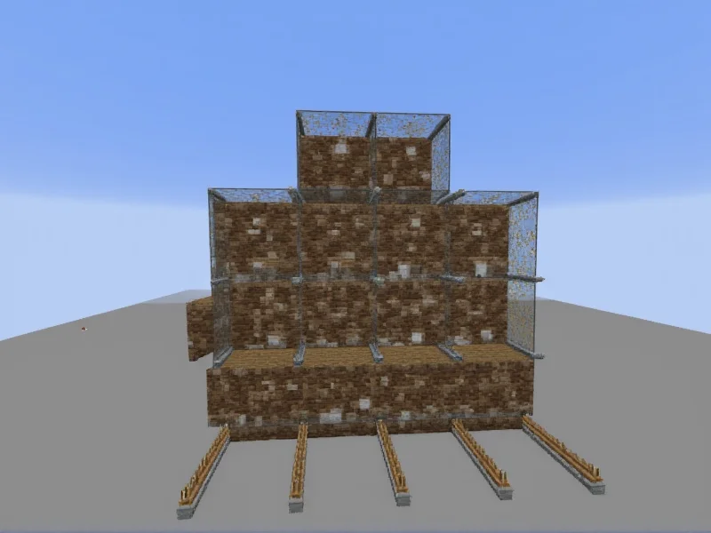 Redstone comparator setup for Minecraft auto crafter