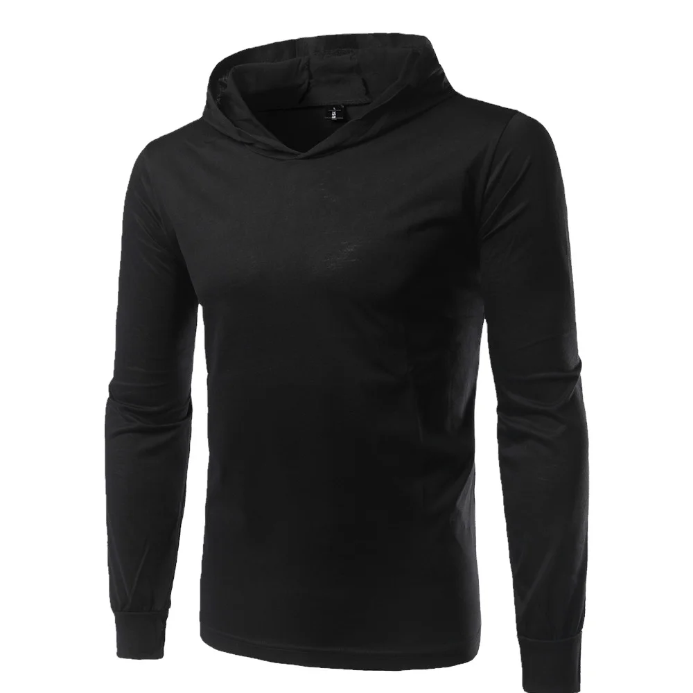 

New pure color simple hat men's long sleeve T-shirt multicolor optional temperament commuter