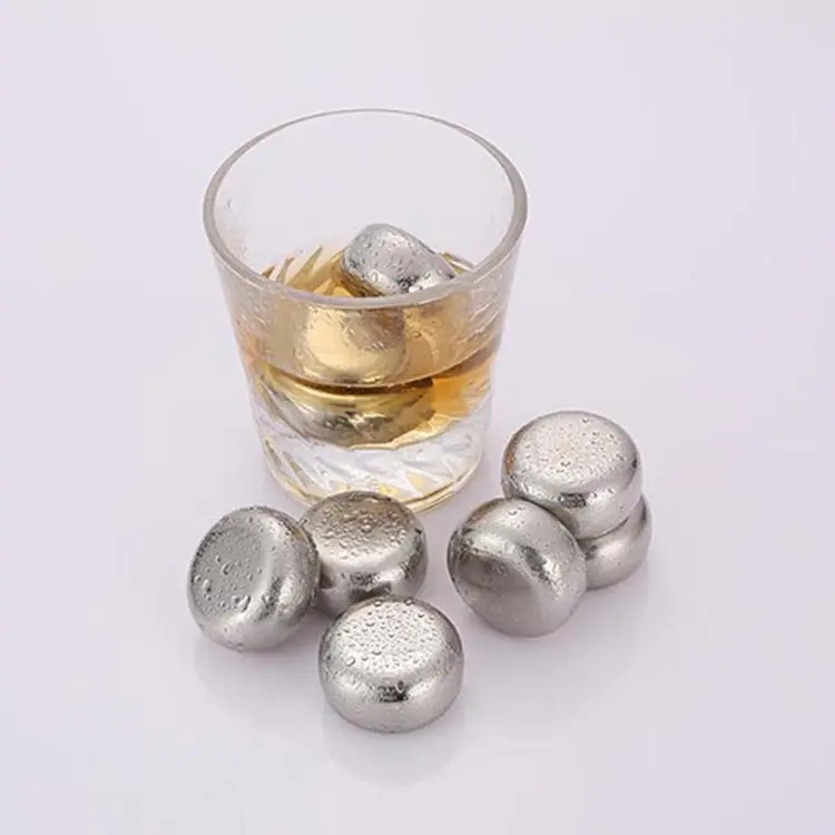 Chess shaped whiskey chilling stones metal bar ice cubes
