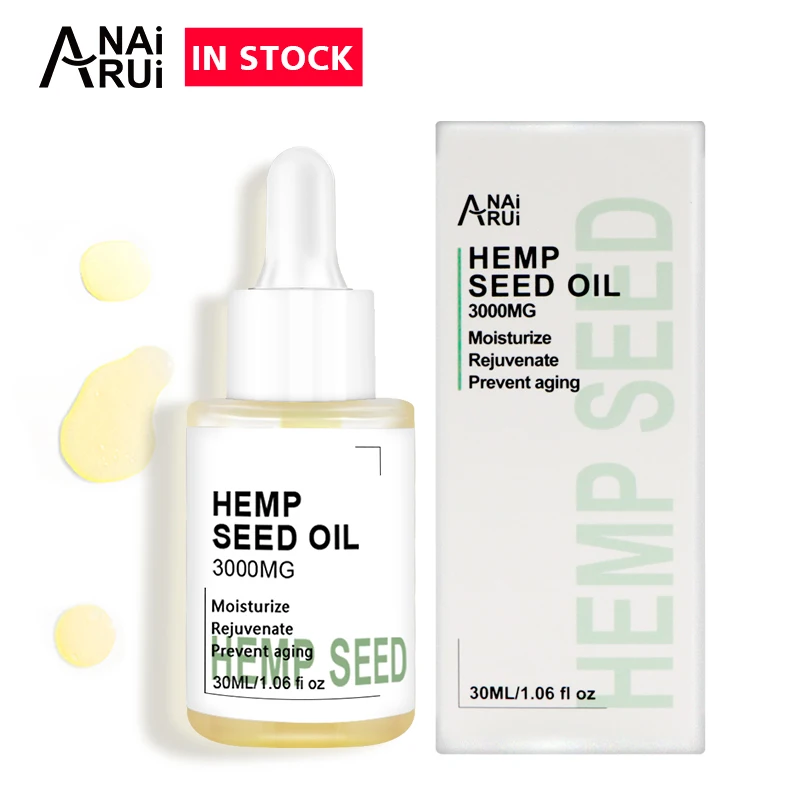 

Natural organic Plant Extracts hemp seed oil moisturize rejuvenate prevent aging hemp oil, Yellow color