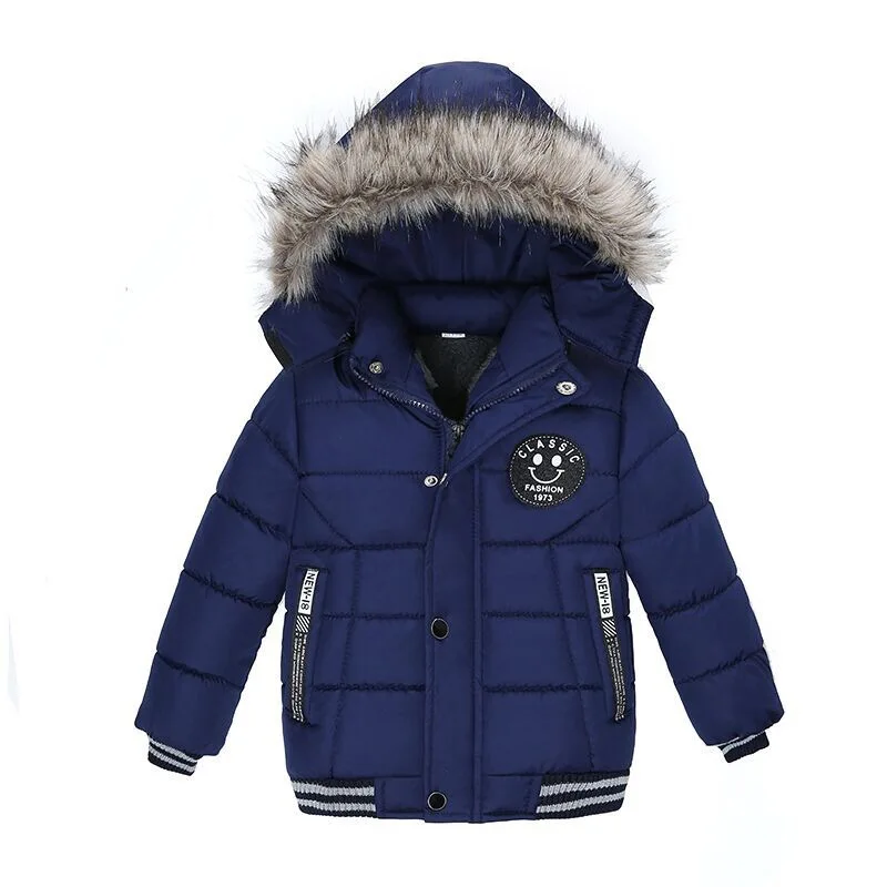 Fashion Wholesale Winter Kids Children Baby Boys Down Fur Jackets Coats ...