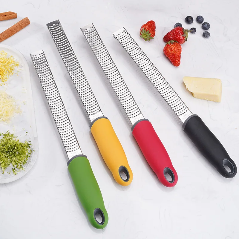 

Professional Stainless Steel Kitchen Accessories Tool 3 in 1 Set Manual Vegetable Slicer Cutter Lemon Zester Cheese grater, Red,green,black,yellow