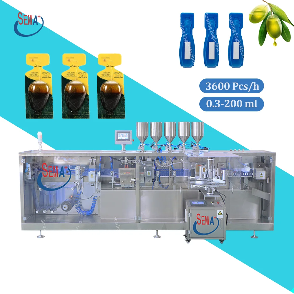 

BFS Plastic Automatic Ampoule Food Juice Beverage Olive Oil Bottle Fill Seal Liquid Packing Forming Filling and Sealing Machine