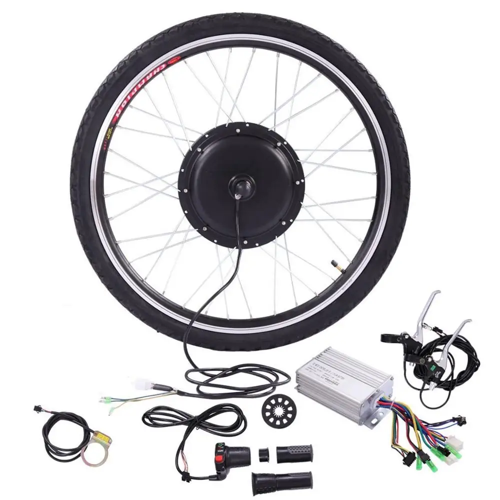 CE approved hot 26"x1.75" Rear Wheel Electric Bicycle e bike Motor Kit E-Bike Conversion 48V 1000W 1000 watt ebike kit for sale