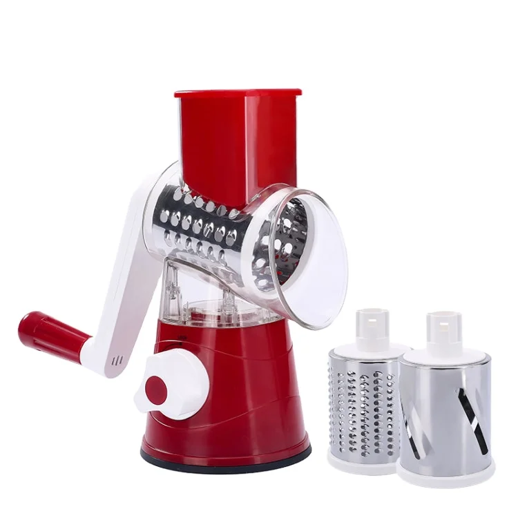 

Wholesale stainless steel multi-function manual slicer vegetable shredder cutter chopper vegetable slicer, Red/blue/green