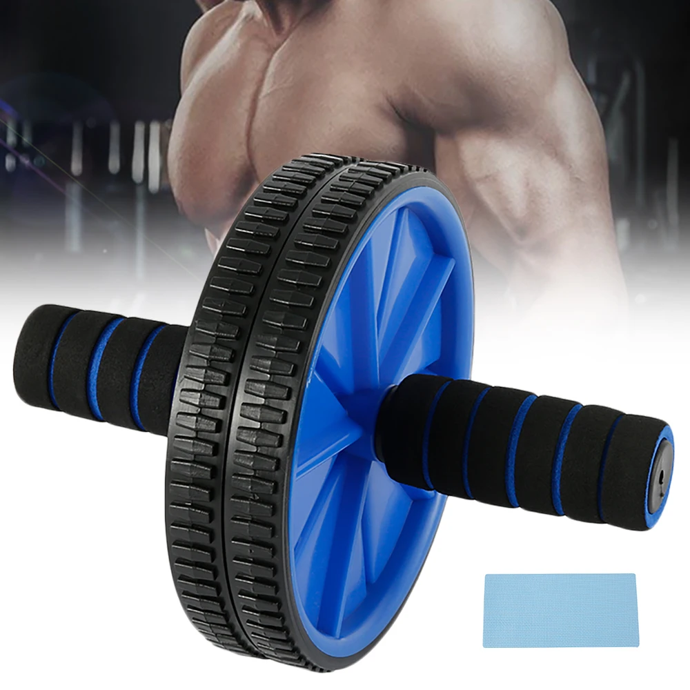 

Ab Wheel Roller Trainer Workout Abdominal Muscles Training Home Gym Fitness Equipment