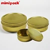 /product-detail/wholesale-small-metal-iron-boxes-food-safe-tinplate-round-shallow-screw-top-lid-empty-tin-cans-in-gold-62168316489.html